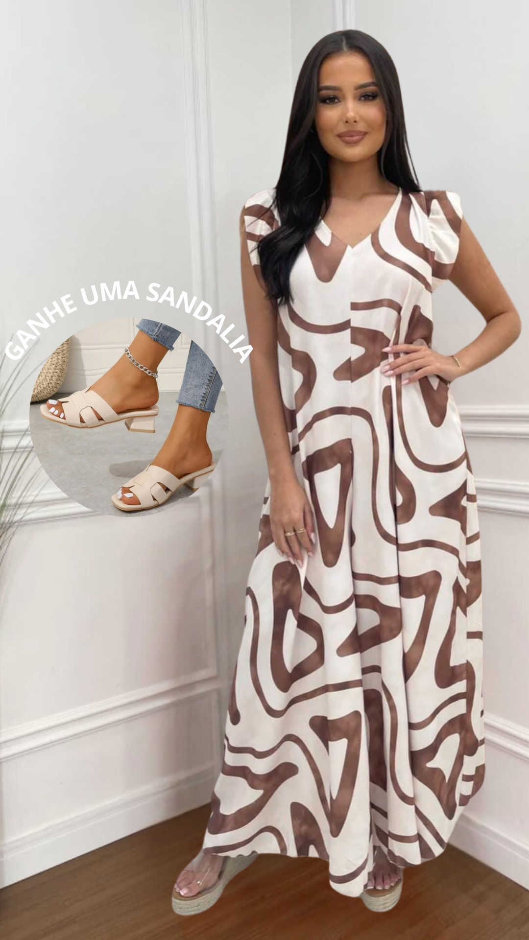 Macacão Maria - COMPRE 1 LEVE 2 + GANHE SANDALIA (LOOK COMPLETO)